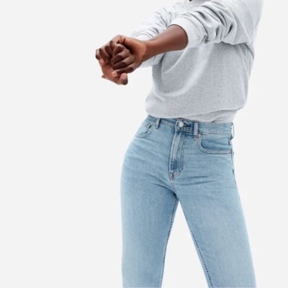 NWT EVERLANE Original Cheeky Jeans Sky Blue 28 - Picture 11 of 12